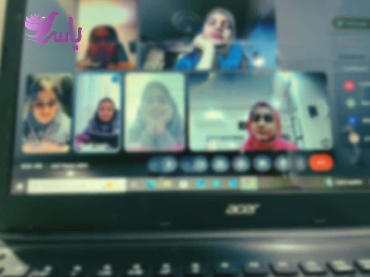 گوشه ای از برگزاری کلاس های مجازی